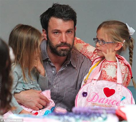 He Really Is One Doting Dad Ben Affleck Takes Violet And Seraphina To Fashion Camp Daily Mail