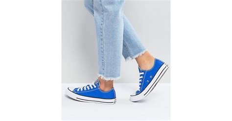 Converse Rubber Chuck Taylor All Star Ox Sneakers In Royal Blue Lyst
