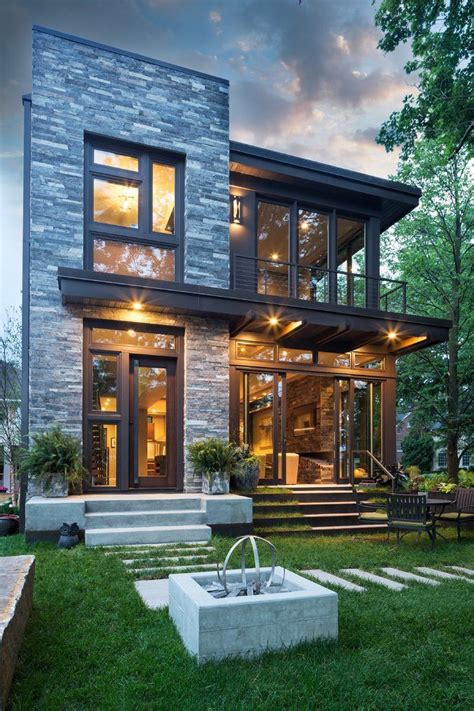 Bentuk rumah sederhana minimalis tapi elegan. Desain Rumah Pake Batu Alam - Desain.id