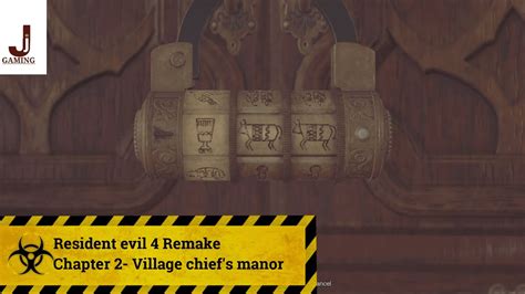 Resident Evil Remake Village Chiefs Manor Combination Lock Solution
