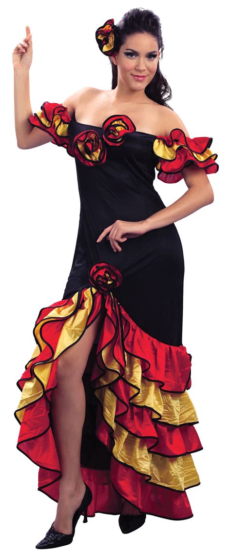 Ladies Spanish Rumba Latin Dance Fancy Dress Costume Dancer Womens Uk