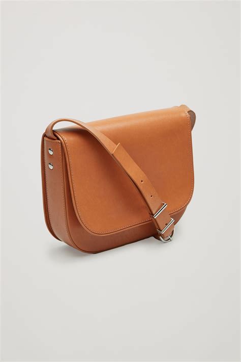 Small Shoulder Bag Tan Essentials Cos Es Leather Crossbody Bag