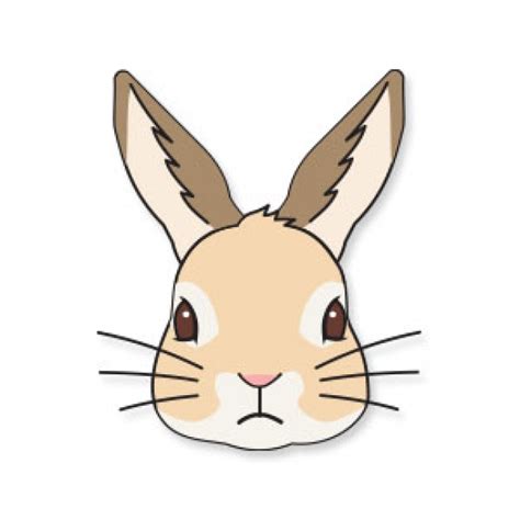 You can also put these cute free cut files on a bag or shirt. Rabbit Face Vector at Vectorified.com | Collection of ...