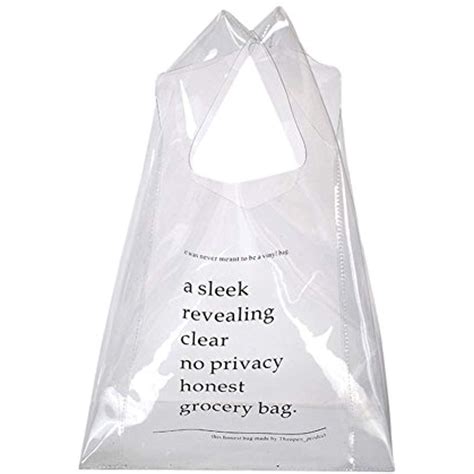 Clear pp bag 12x13 (0.06 mm) die cut handle. Large Clear Transparent Vinyl Plastic Shoulder Bag PVC ...