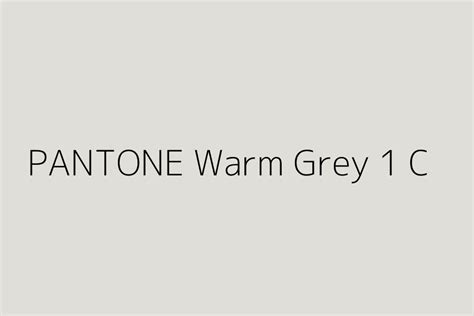 Pantone Warm Grey 1 C Color Hex Code