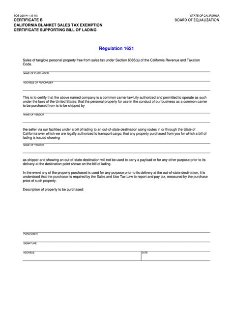 California Tax Exempt Form Fill Out And Sign Online Dochub