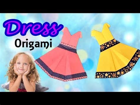 How to Make an Origami Dress for Girls | Origami Easy but ...