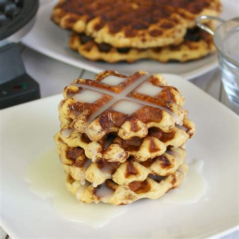Easy Cinnamon Roll Waffles Recipe Fun Breakfast Waffle Recipe