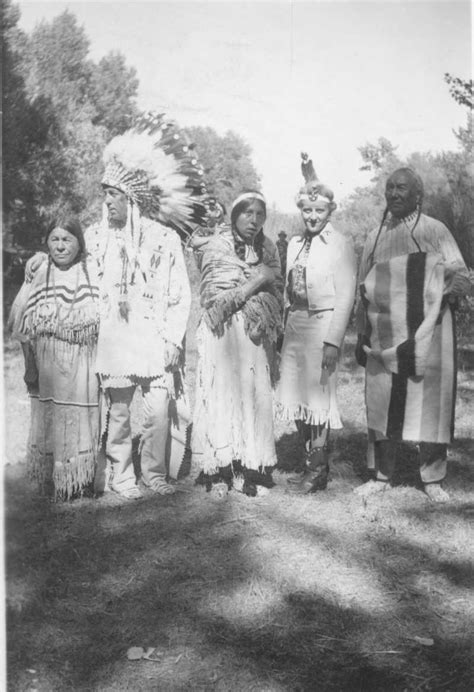 Bernadotte Blackfeet Indians White Man And Woman Dressed In Indian