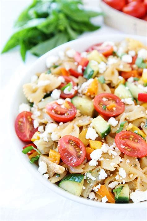 Best ina garten pasta salad from stylish cuisine tomato feta pasta salad. Easy Summer Pasta Salad Recipe | Two Peas & Their Pod