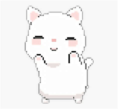 Pixel Clipart Cat Kawaii Cat Dancing  Hd Png Download Kindpng