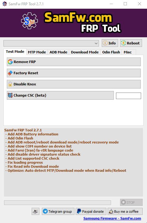 Download One Click Samsung FRP Bypass Tool SamFw FRP Tool