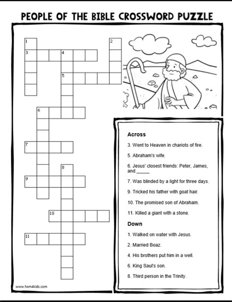 Parting The Red Sea Coloring Bible Crossword Free Bible Printables