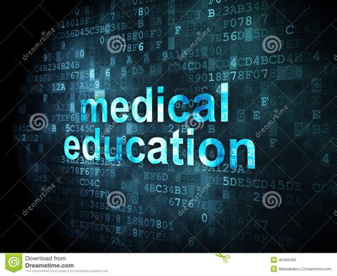 Education Concept: Medical Education On Digital Background Stock ...