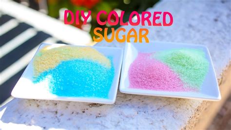 How To Diy Colored Sugar Youtube