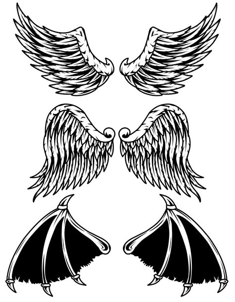Demon Wings Vector Art Icons And Graphics For Free Download