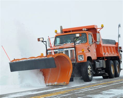 Semi Trying To Pass Nddot Snow Plow Hits It In Snow Fog On Interstate