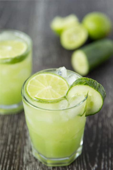 Refreshing Cucumber Lime Margaritas — Tastes Lovely