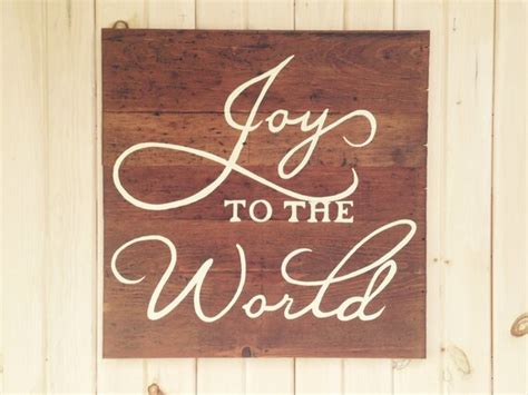 Joy To The World Christmas Wooden Sign