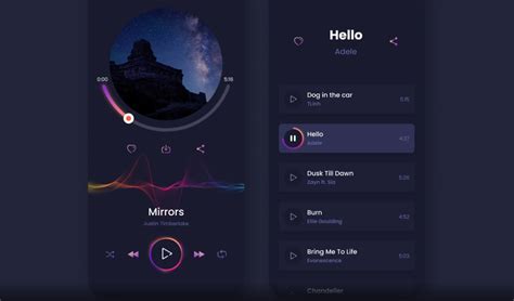 Music Player Using Html And Css Music Player App Ui Design Images