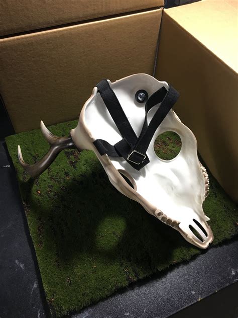 Deer Skull Mask Wendigo Post Apocalyptic Bone Mask Animal Etsy