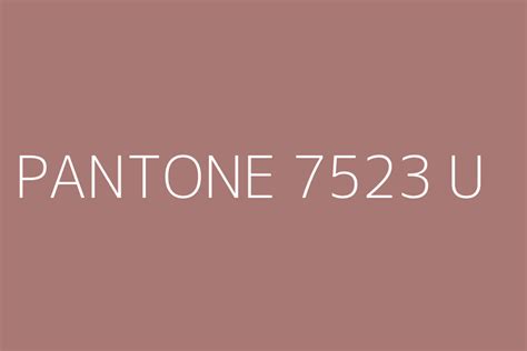 Pantone 7523 U Color Hex Code