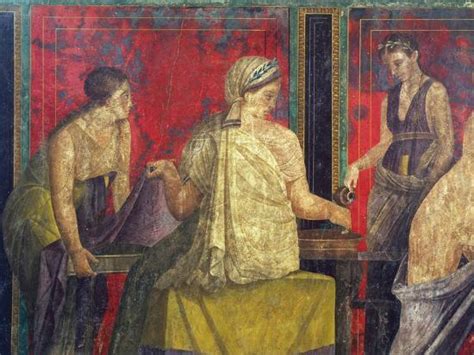 Detail Of Fresco Depicting Ceremony Of Initiation Into Dionysian Cult Hall Of Dionysian