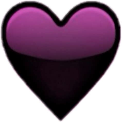 Purple Heart Emoji Transparent Background Hd Png Download Heart