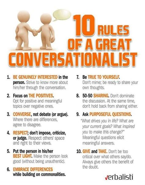 10 Rules Of A Great Conversationalist Social Skills Self