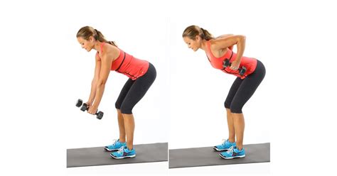 Bent Over Row 12 Dumbbell Exercises For Strong Chiseled Arms Popsugar Fitness