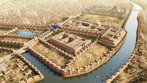 View Of Ancient Babylon Originally Founded In 2300 Bc It Grew Into