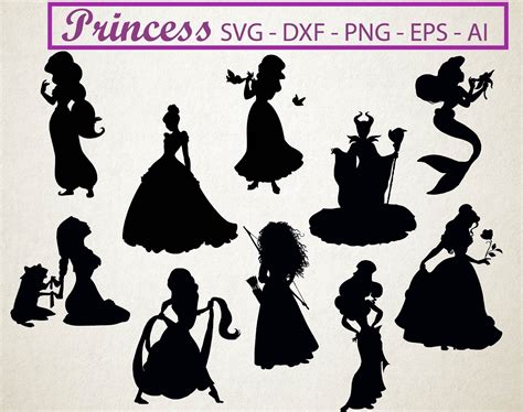 150 Disney Princess Silhouette Svg Free Download Svg Png Eps Dxf File
