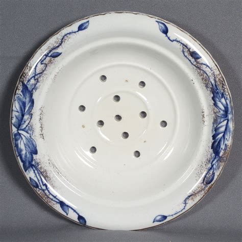 Soap dishes, soap dispensers, bathroom accessories Antique Blue & White Staffordshire Transferware Covered ...