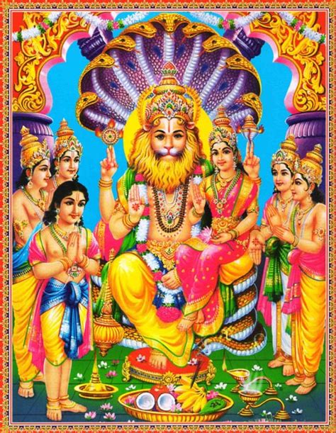 Fileindian Hindu God Lord Narasimha Lakshmi Narasimhar Narayanar Image
