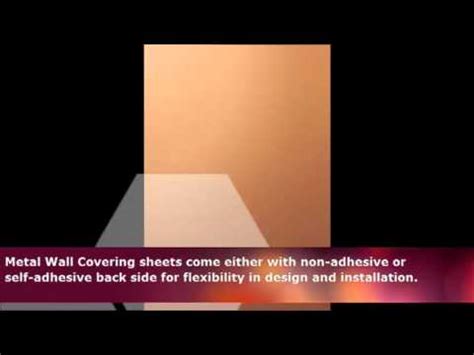 Removable wall coverings, including fabric, artwork and temporary wallpaper, add a splash of color there are still options to decorate your walls even if your property manager won't let you paint. Metal Wall Coverings & Decorative Metal Surfaces - YouTube