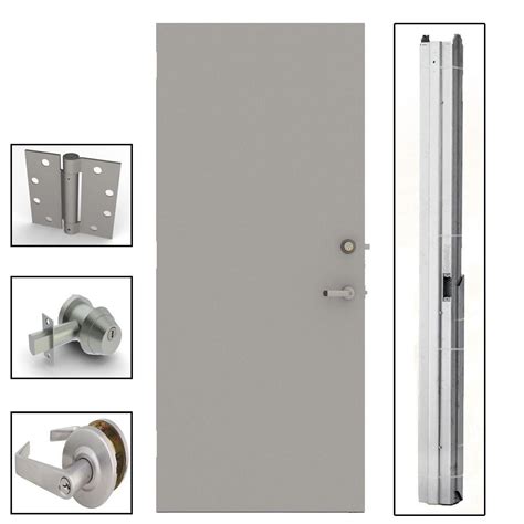 Lif Industries 36 In X 84 In Gray Flush Steel Security