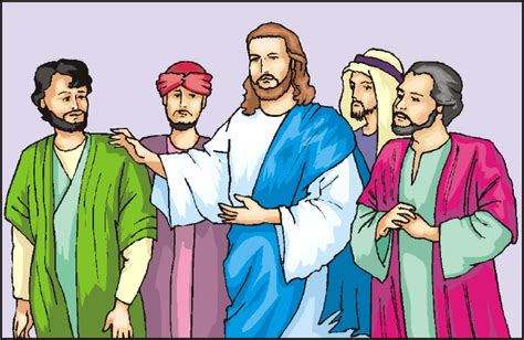 Jesus Teaching Disciples Clip Art