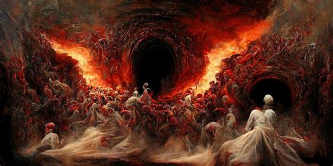 Premium Photo The Hell Inferno Metaphor Souls Entering To Hell In