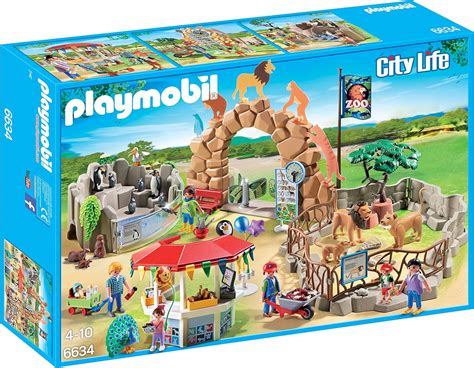 Playmobil 6634 City Life Large City Zoo With Many Animals Fun