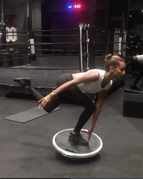 Jasmine Tookes Bosu Ball Exercise Popsugar Fitness