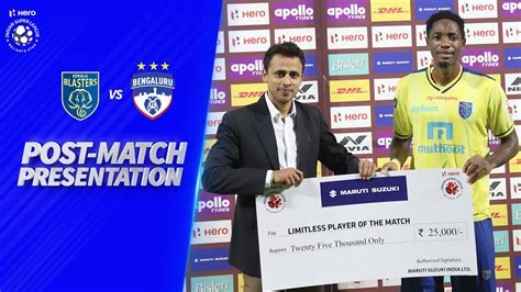 It will telecast the all the matches star sports 2 and star sports 2 hd tv channels while digital and mobile entertainment platform hotstar will offer live online streaming. Post-Match Presentation - Kerala Blasters FC 2-1 Bengaluru ...