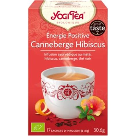 Yogi Tea Canneberge Hibiscus Boîte De 17 Sachets