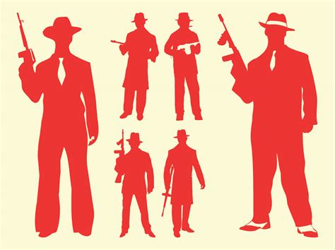 Gangster Silhouettes Vector Art And Graphics