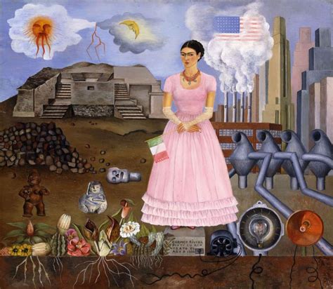 Foto Frida Kahlo Autorretrato En La Frontera Entre México Y Estados