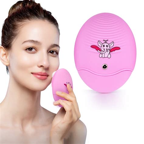 mini electric facial cleansing brush ultrasonic vibration face washing massage brush waterproof
