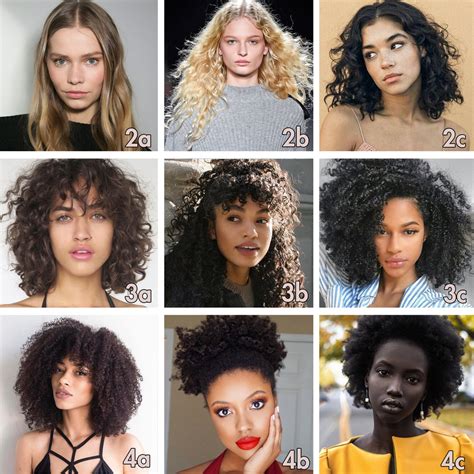 Different Types Of Curly Hair How To Find Your Curl Pattern Type Curly Hair Types Chart