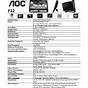 Aoc E2425swd Manual