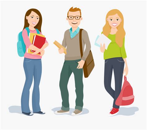 Transparent Student Clip Art College Students Clipart Png Free