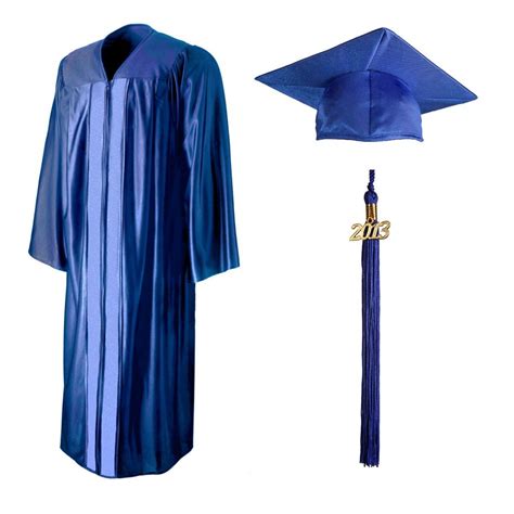 Royal Blue Cap And Gown With Tassel Academic Apparel Cap And Gown