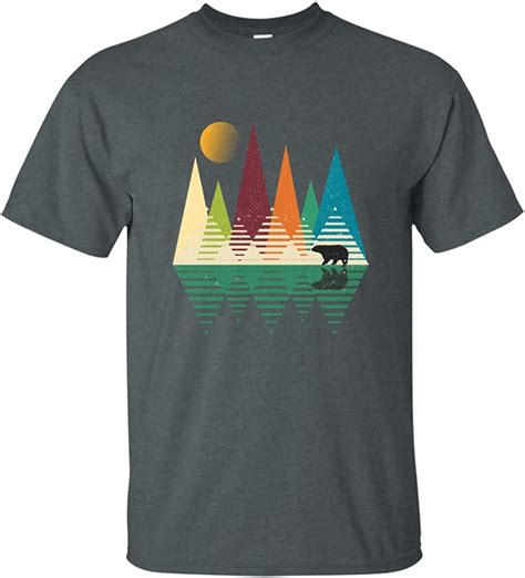 Bear In Mountains Mens National Park T Shirt S 6xl Clothing